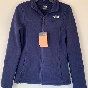 NWT The North Face Magy Sweater Fleece Navy Zip Up Jacket